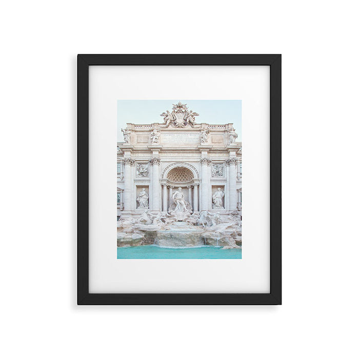 Trevi Fountain - Rome Italy Architecture, Travel Photography Framed Art Print Gallery Image 1