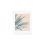 Tropical Palms on Blush Pink, Boho Nature Photography Art Print Gallery Image 1