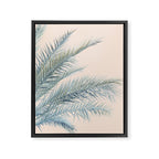 Tropical Palms on Blush Pink, Boho Nature Photography Framed Canvas Print Gallery Image 8