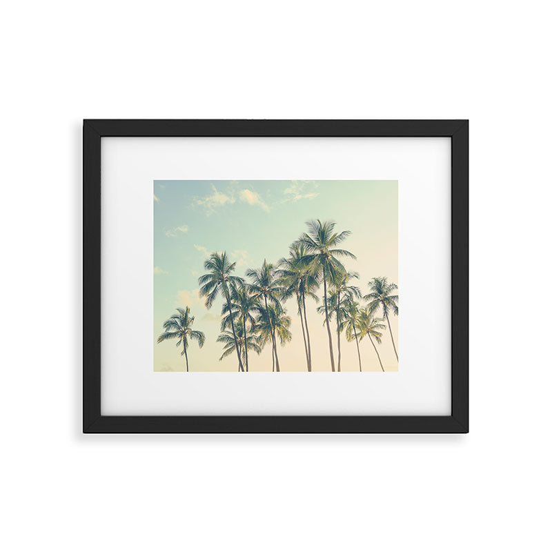 Tropical Skies - Palm Trees, Beach Photography Framed Art Print Gallery Image 5