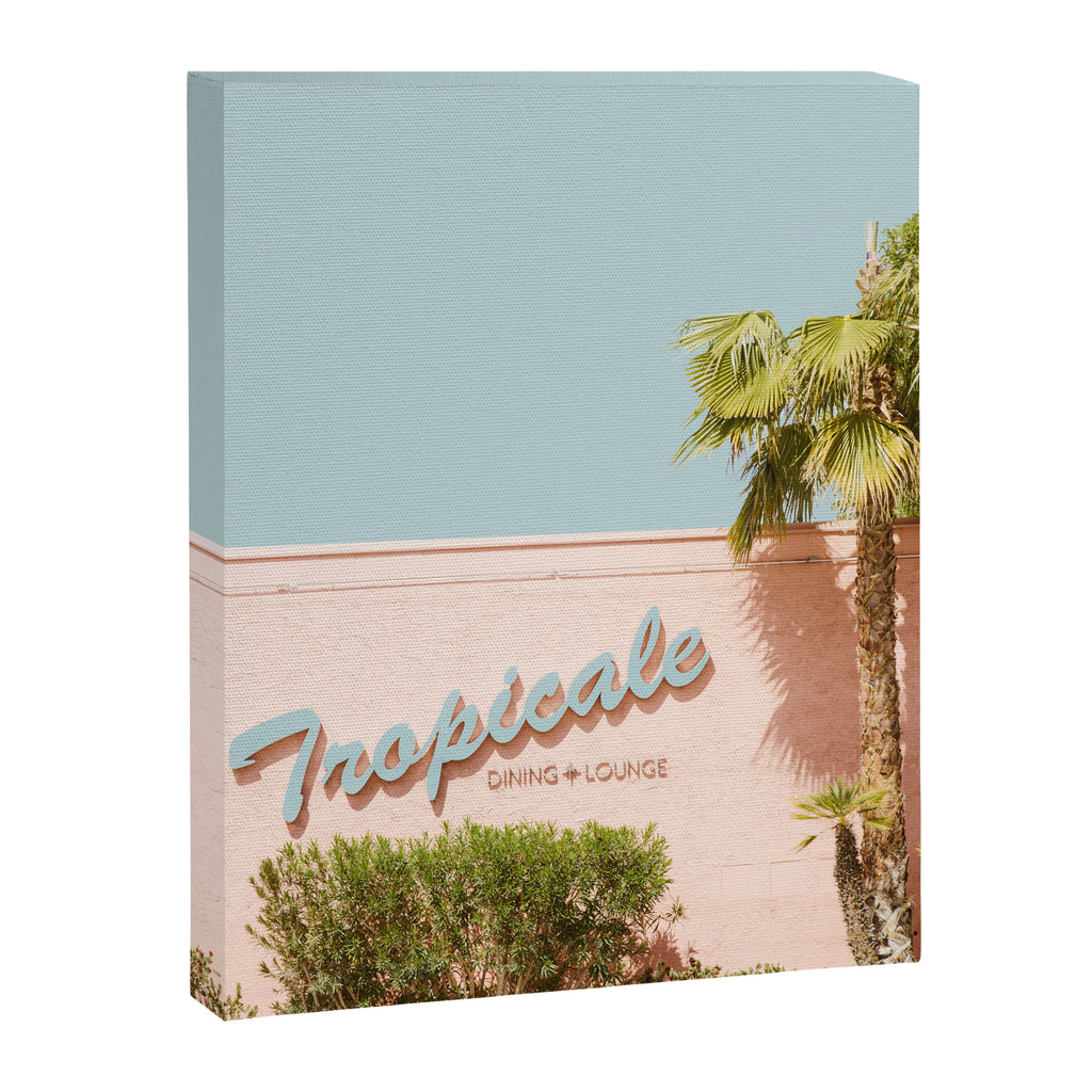 Tropicale Lounge - Retro Palm Springs Photography, Midcentury  Canvas Print Gallery Image 6