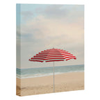 Umbrella - California Travel Photography Print - Beach Canvas Print Gallery Image 3