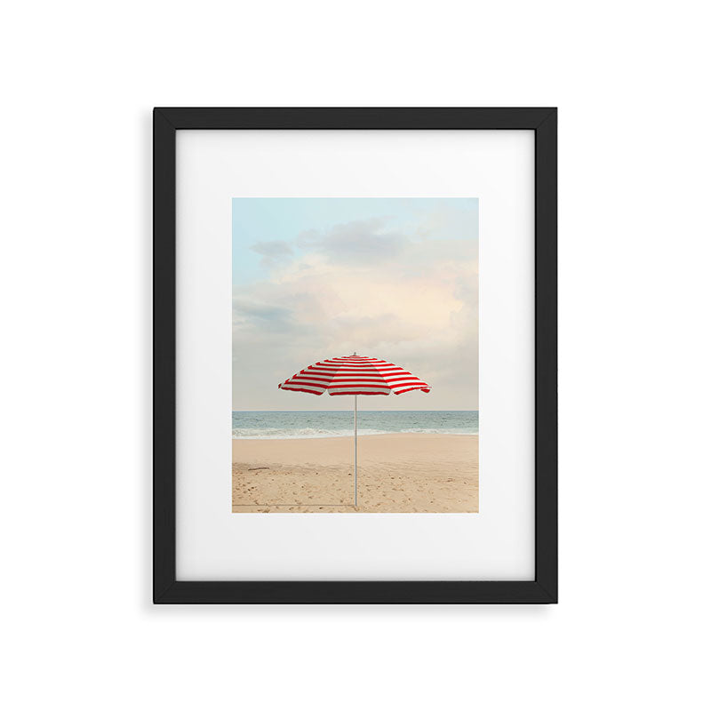 Umbrella - California Travel Photography Print - Beach Framed Art Print Gallery Image 5