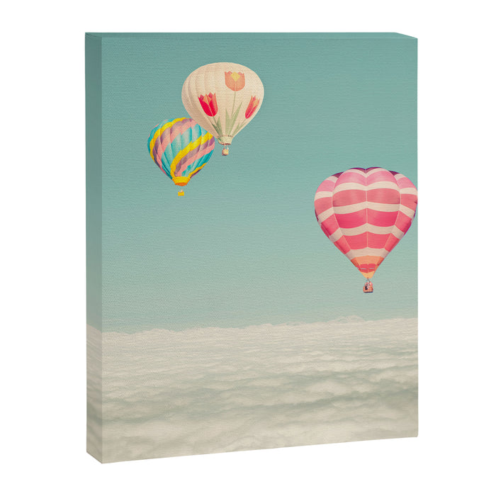 Up Above - Hot Air Balloons Over Clouds Canvas Print Gallery Image 1