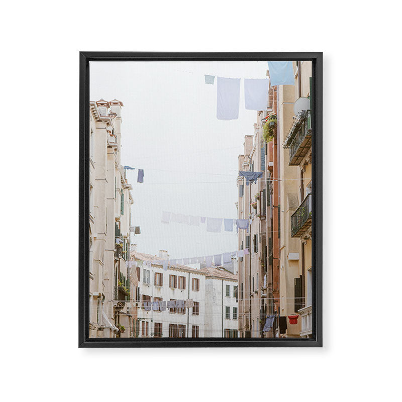 Venetian Laundry - Venice Italy Travel Photography Framed Canvas Print Gallery Image 6