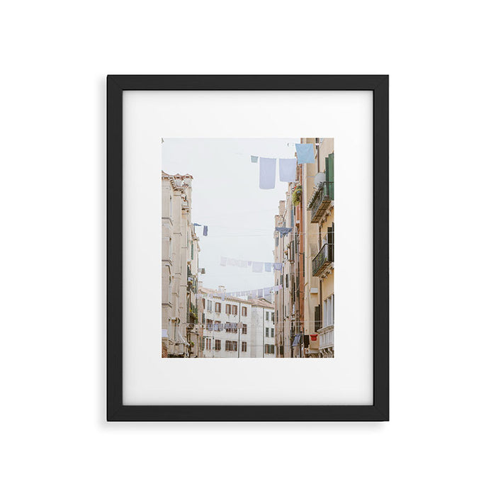 Venetian Laundry - Venice Italy Travel Photography Framed Art Print Gallery Image 1