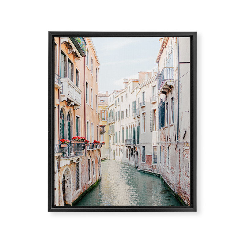 Venice Canal #1 - Italy Travel Photography Framed Canvas Print Gallery Image 6