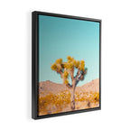 Vivid Desert - Joshua Tree Cactus Framed Canvas Print Gallery Image 2