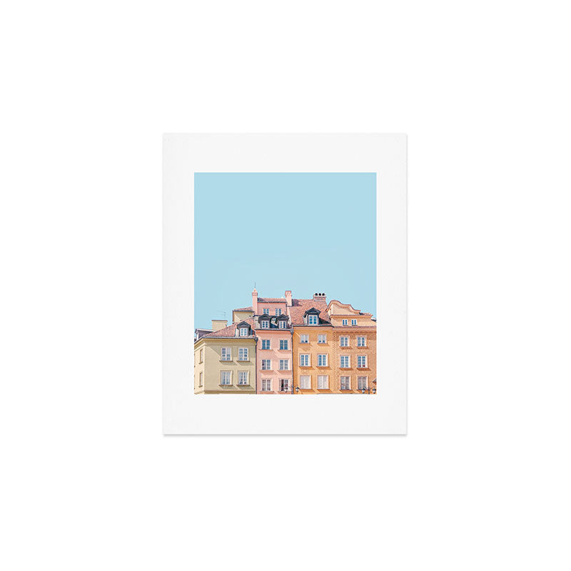 Warsaw Pastels - Poland Architecture, Travel Photography Art Print Gallery Image 1