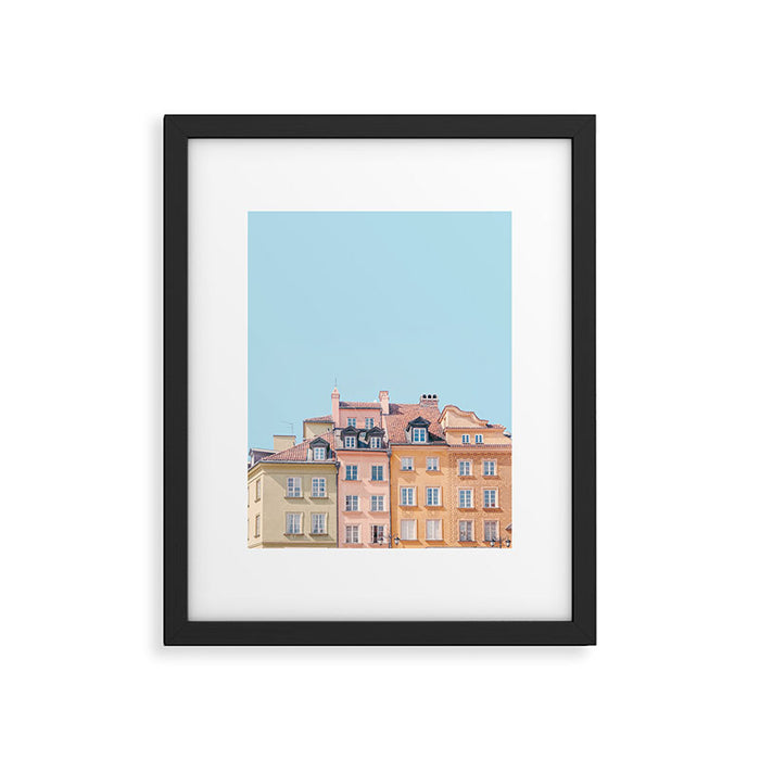 Warsaw Pastels - Poland Architecture, Travel Photography Framed Art Print Gallery Image 1
