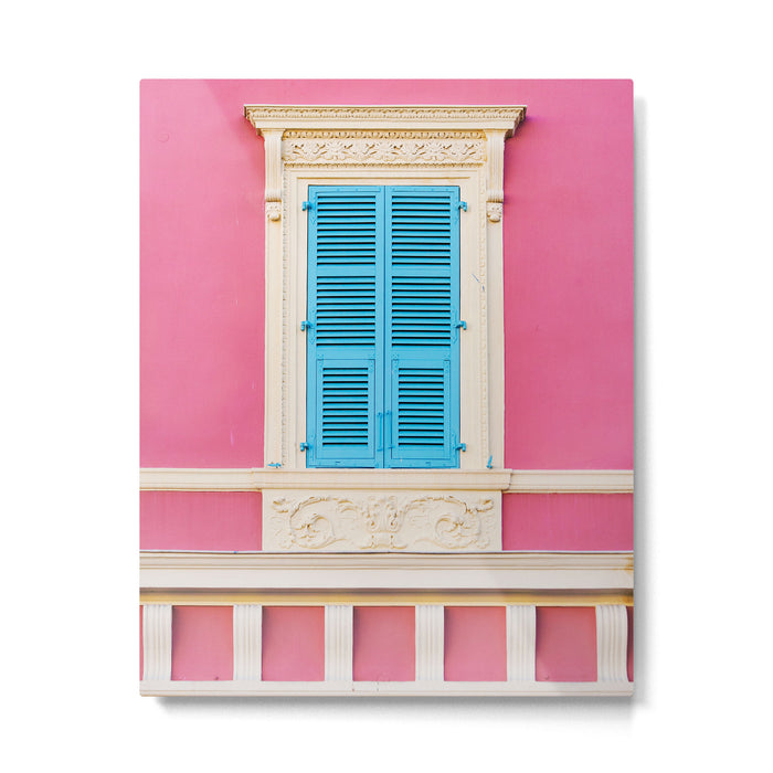 Window in Nice, France - Architecture, Travel Photography Metal Print Gallery Image 1