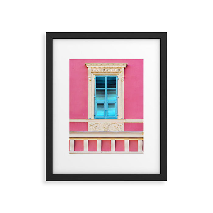 Window in Nice, France - Architecture, Travel Photography Framed Art Print Gallery Image 1