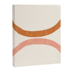 Terracotta Mid Century Abstract Rainbow Arches Canvas Print Gallery Image 8