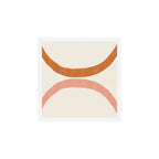 Terracotta Mid Century Abstract Rainbow Arches Art Print Gallery Image 1