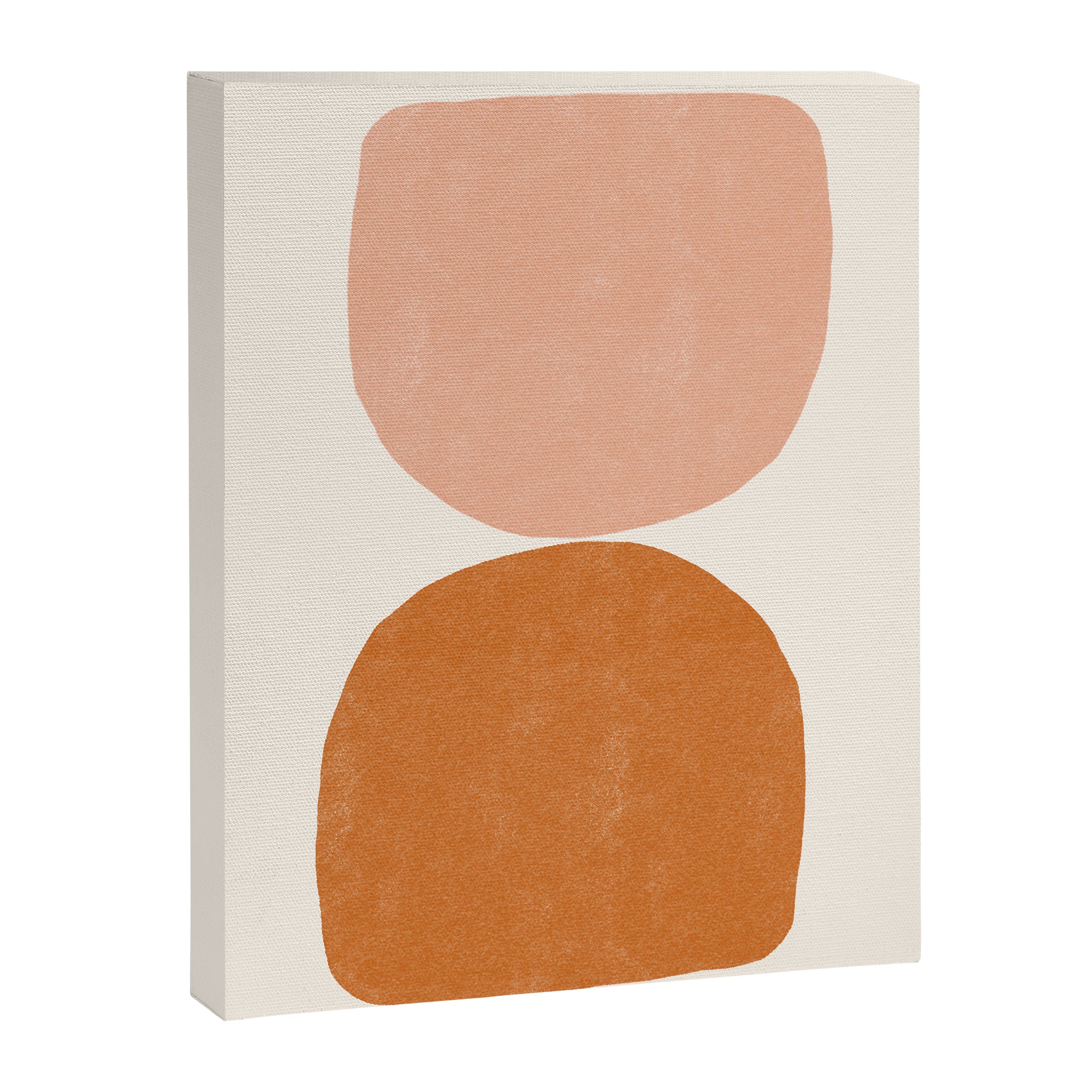 Terracotta Mid Century Modern Abstract Canvas Print Gallery Image 6