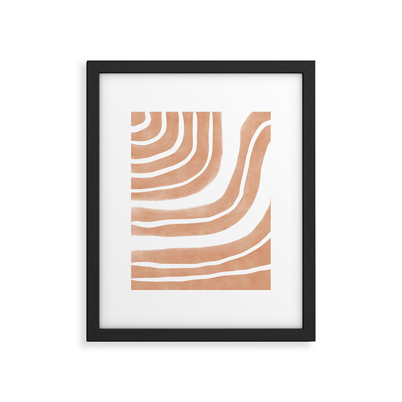 Mid-Century Line Modern Art # 66 Framed Art Print Gallery Image 5