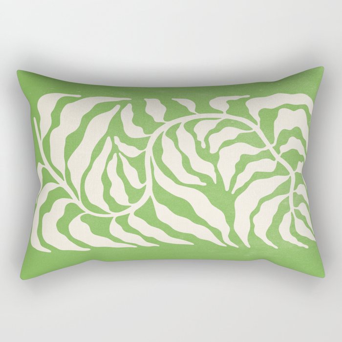 Wild Ferns: Forest Green Edition Rectangular Pillow Gallery Image 1