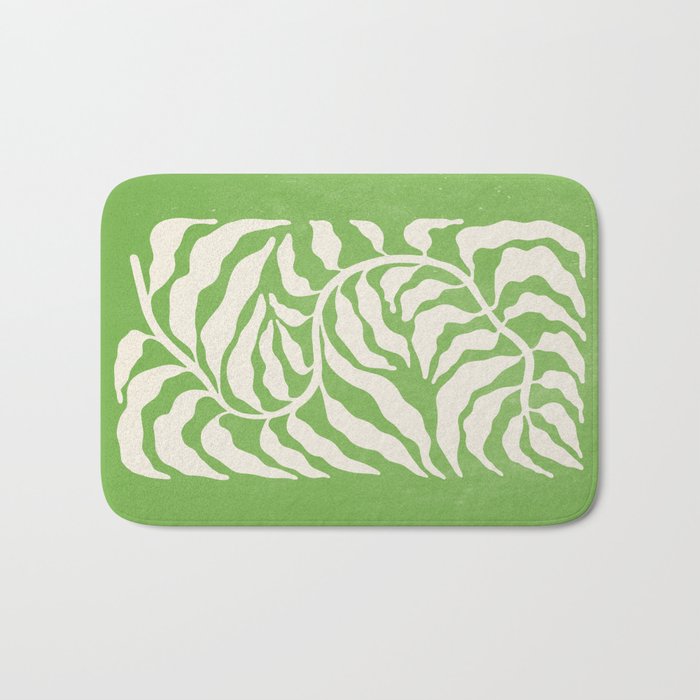 Wild Ferns: Forest Green Edition Bath Mat Gallery Image 1