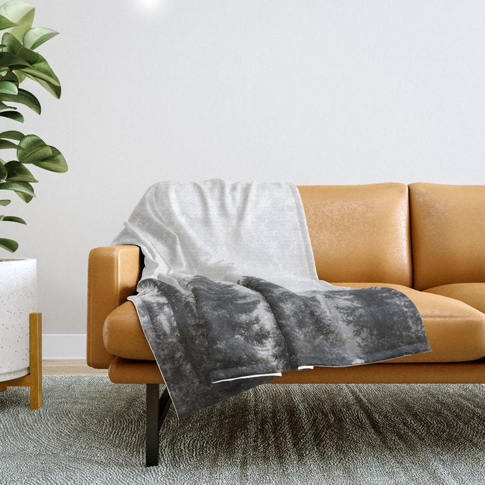 Misty Forest Throw Blanket Gallery Image 1