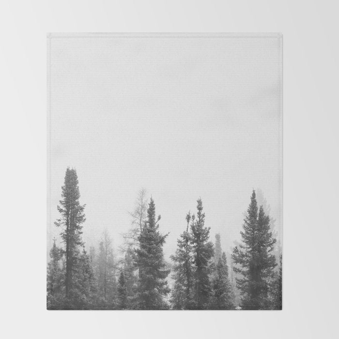 Misty Forest Throw Blanket Gallery Image 2