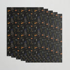 The Black Cat on Halloween Night Wrapping Paper Gallery Image 3