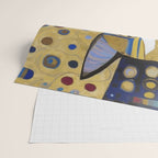 Klimt Cat in Blue and Gold Wrapping Paper Gallery Image 2