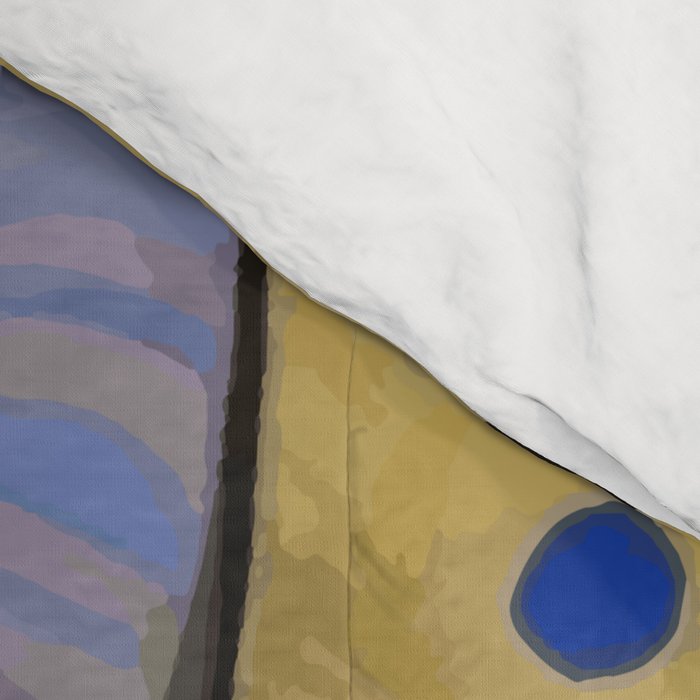 Klimt Cat in Blue and Gold Comforter Gallery Image 4