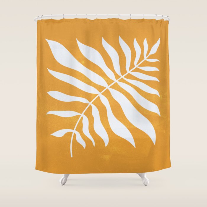 Wild Ferns: Tulip Yellow Edition Shower Curtain Gallery Image 1