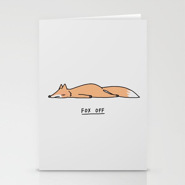 Fox Off Stationery Card Gallery Image 1