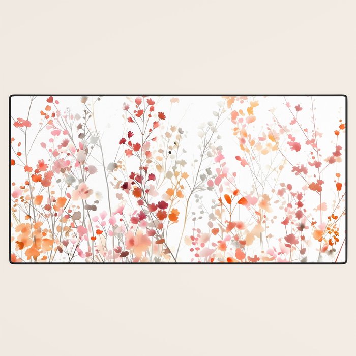 Natureâs Floral Meadowscape Desk Mat Gallery Image 3