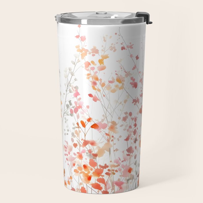 Natureâs Floral Meadowscape Travel Mug Gallery Image 2