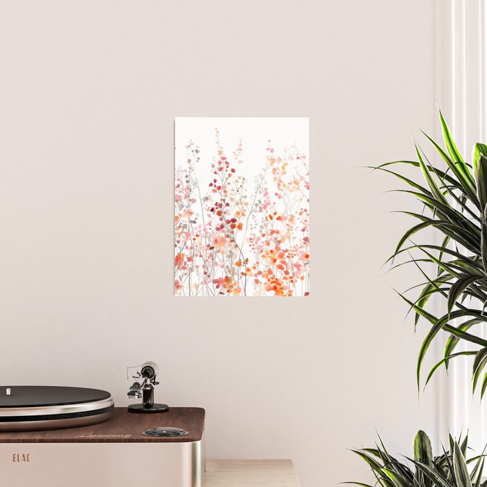 Natureâs Floral Meadowscape Poster Gallery Image 2