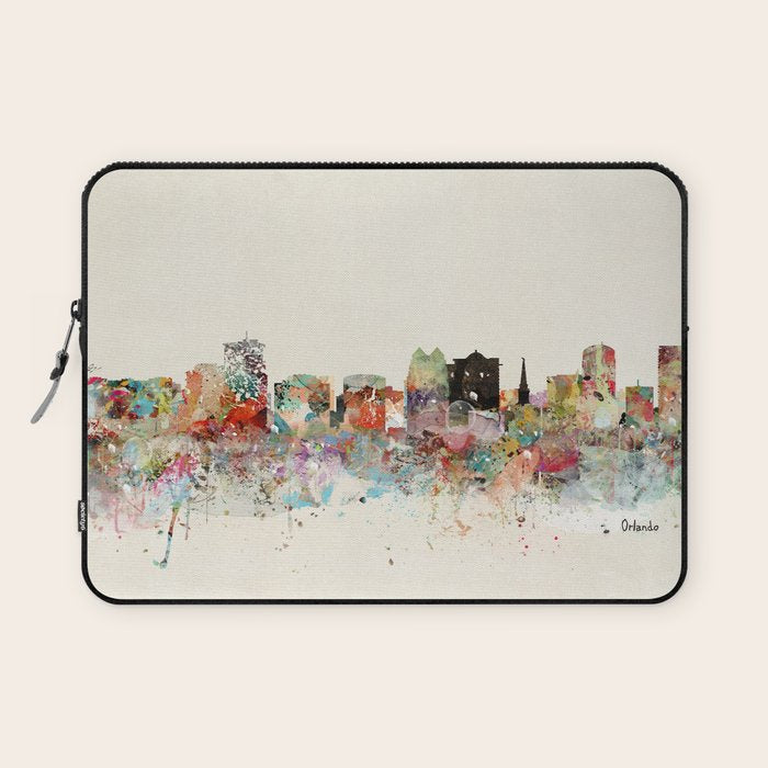 orlando florida skyline Laptop Sleeve Gallery Image 1