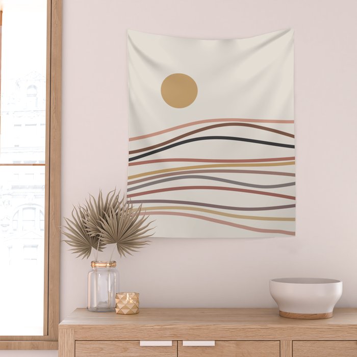 Abstract Landscape 16 Wall Tapestry Gallery Image 2