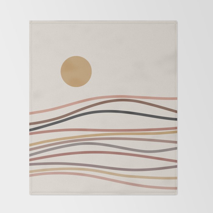 Abstract Landscape 16 Throw Blanket Gallery Image 2