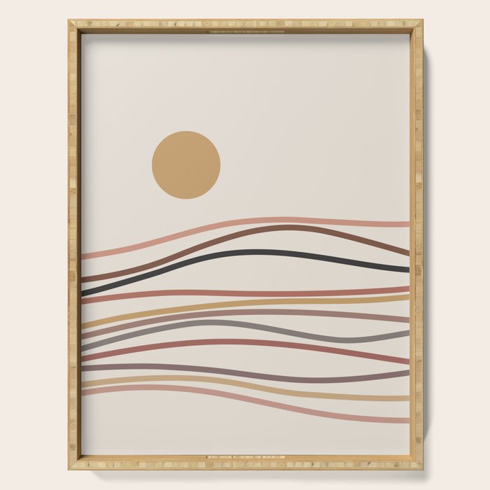 Abstract Landscape 16 Serving Tray Gallery Image 1