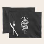 Serpent Spell-White Placemat Gallery Image 1