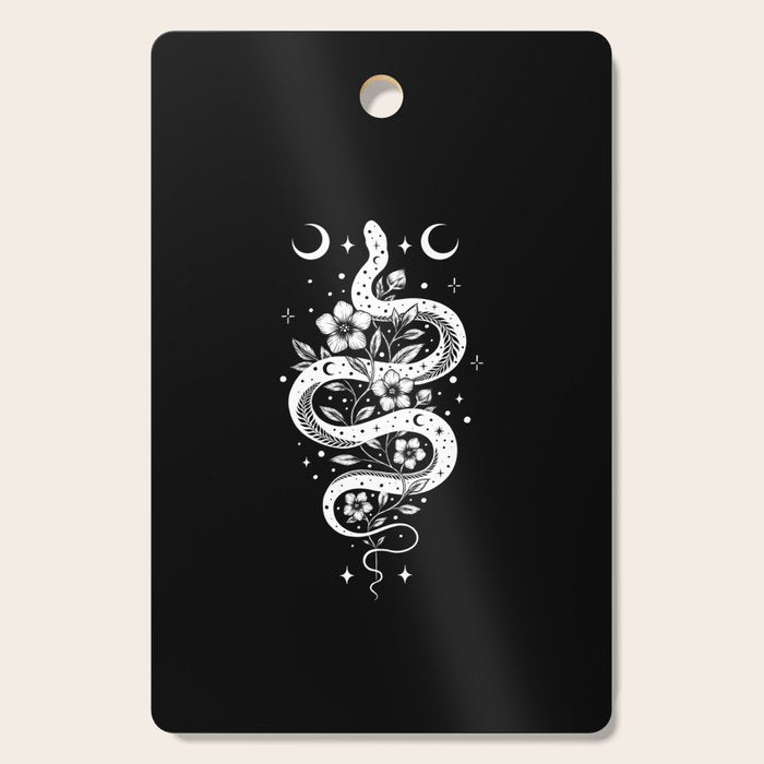 Serpent Spell-White Cutting Board Gallery Image 1
