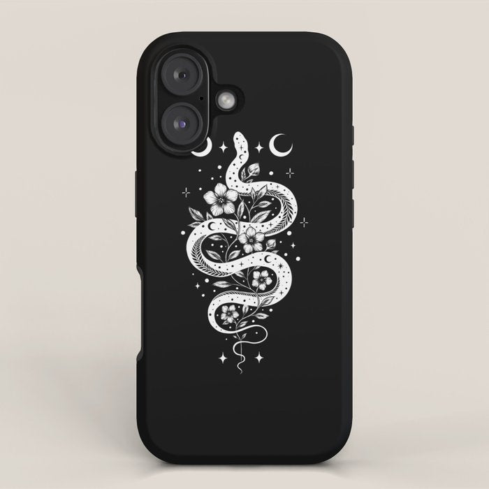 Serpent Spell-White iPhone Case Gallery Image 1