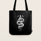 Serpent Spell-White Tote Bag Gallery Image 1