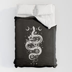 Serpent Spell-White Duvet Cover Gallery Image 6