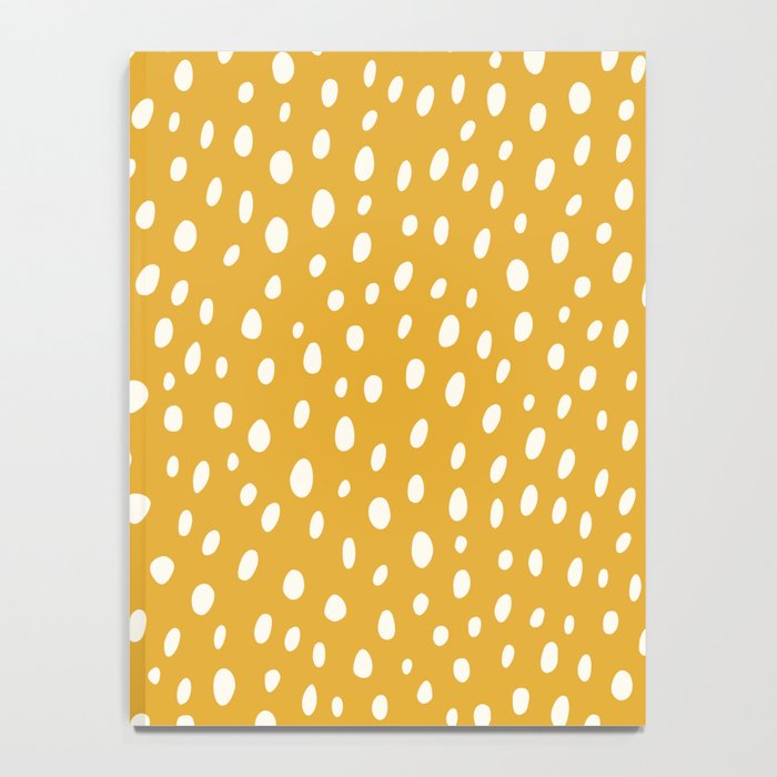 Yellow Polka Dot Spotted Pattern Abstract Print Dots Notebook Gallery Image 4