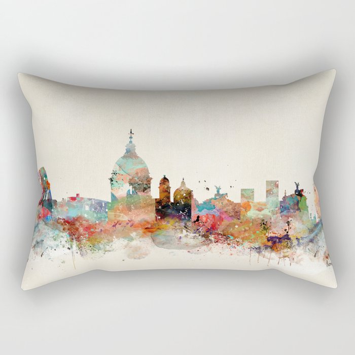 rome italy skyline Rectangular Pillow Gallery Image 1