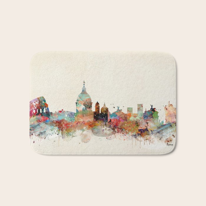 rome italy skyline Bath Mat Gallery Image 1