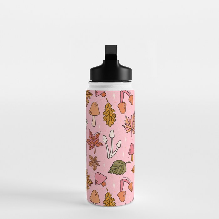 Falling Leaves Print Water Bottle Gallery Image 3