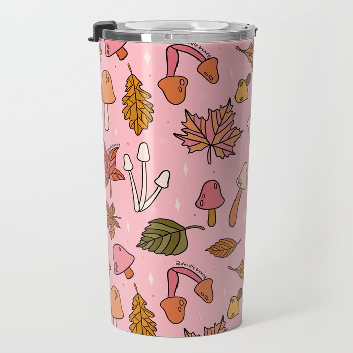 Falling Leaves Print Travel Mug Gallery Image 3