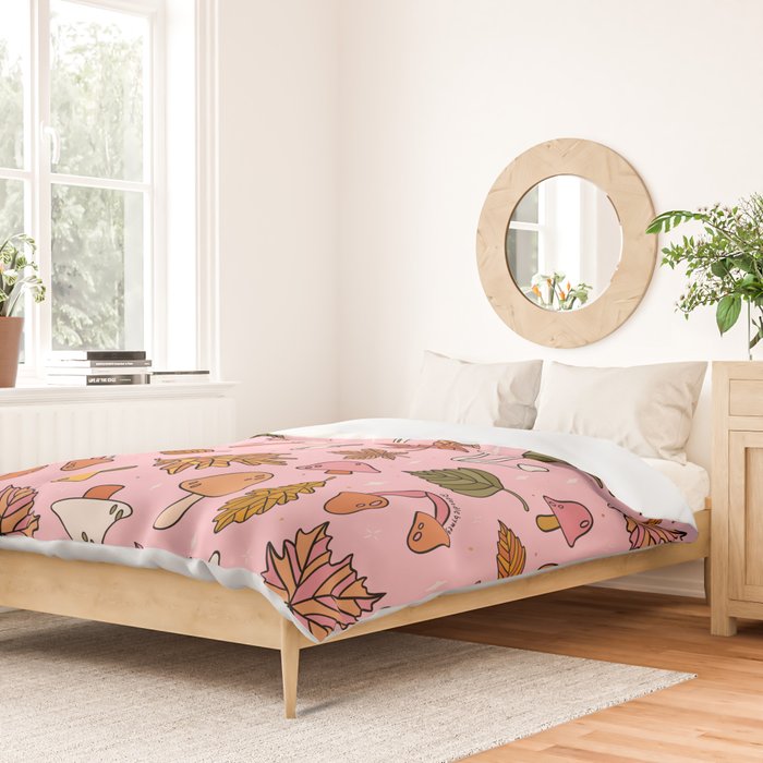 Falling Leaves Print Duvet Cover Gallery Image 2