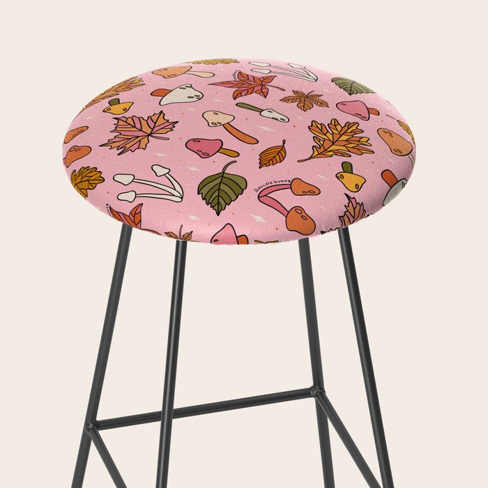 Falling Leaves Print Stool Gallery Image 2