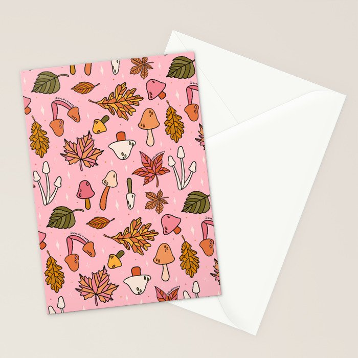 Falling Leaves Print Stationery Card Gallery Image 2