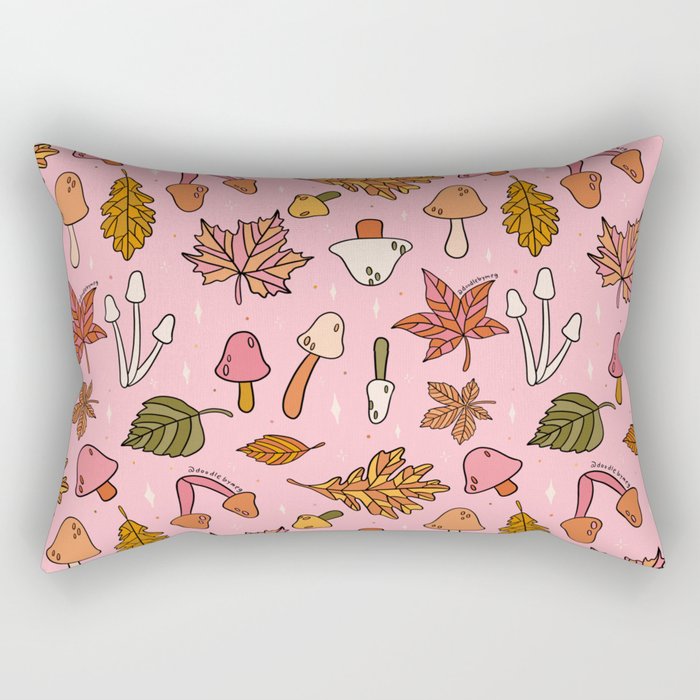 Falling Leaves Print Rectangular Pillow Gallery Image 1